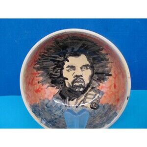 Jimi Hendrix 6 1/4" X 3" Round Footed Cereal Bowl VGC